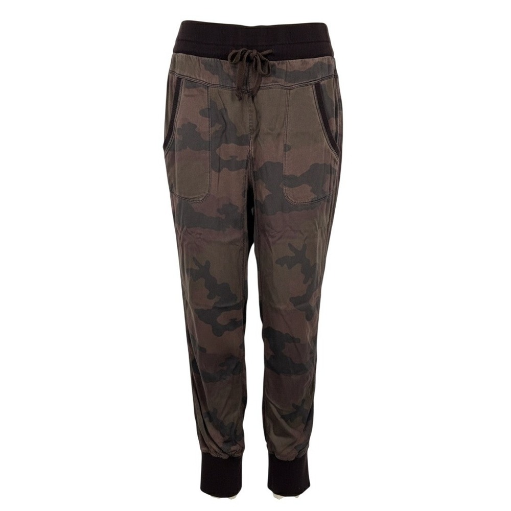Anthropologie Marrakech Women's SMALL Camo Jogger Pants‎ Brown Camouflage